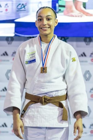 Alexandra GEOFFROY, judokate (-70 kg) licenciée à l’ETOILE SP DE BLANC MESNIL JUDO