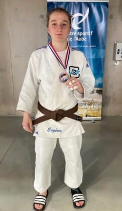 Eugenie JACQUE, judokate (-63 kg) licenciée à JUDO 3 FRONTIERES